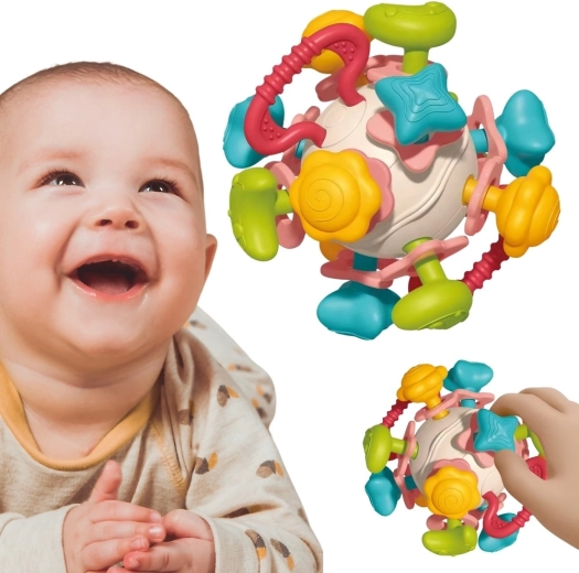 WOOPIE BABY sensory rattle and teether 4-in-1 for babies from birth