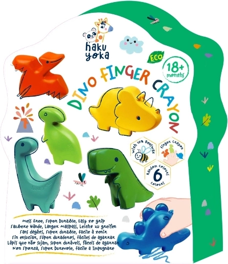 Pirštų vaško kreidelės „Dinozaurai“ patiems mažiausiems