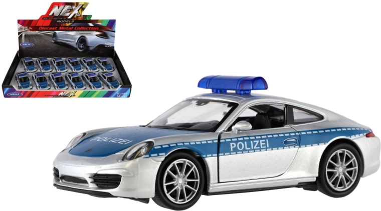 Police Model Porsche 911 Carrera S 12 cm – Welly
