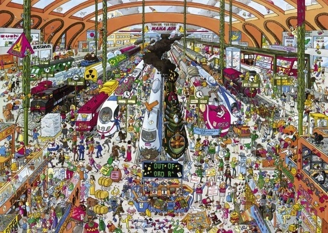 Heye dėlionė Traukinių stotis 2000 dalių