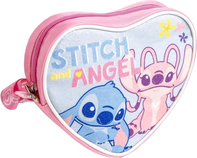 Vaikiška „Disney Stitch“ rankinė širdies formos, nešiojama per petį