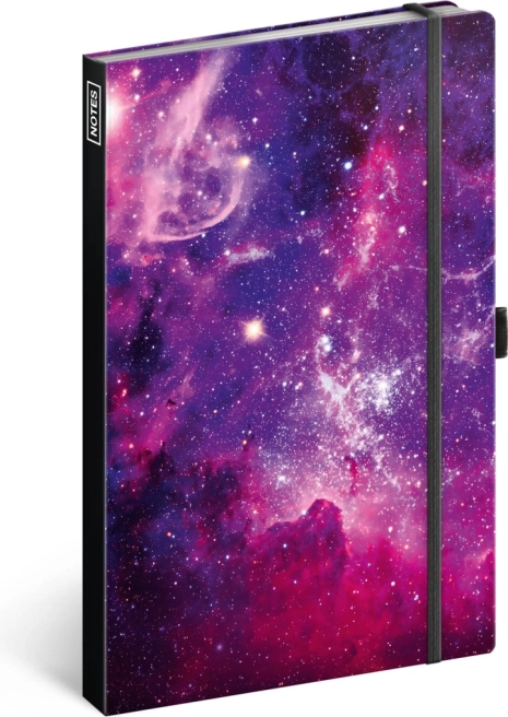 Užrašų knygelė Galaktika, linijinė, 13 × 21 cm