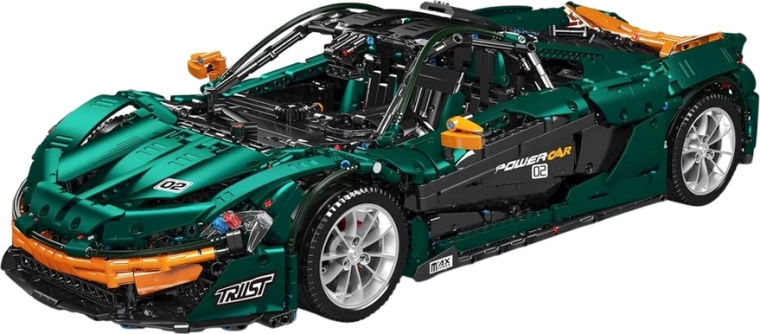 Mould King Green Sports Car Building Set