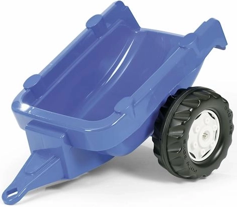 Blue single-axle trailer for Rolly Kid tractor