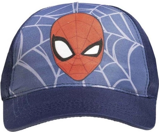 Vaikiška Spiderman kepuraitė su snapeliu, mėlyna, 52 cm