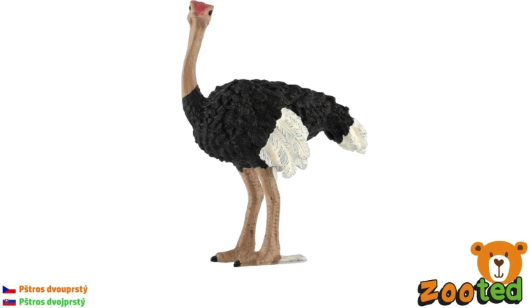 Realistic Plastic Ostrich Figurine