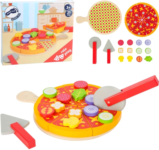 Wooden Pizza Set with Accessories Small Foot