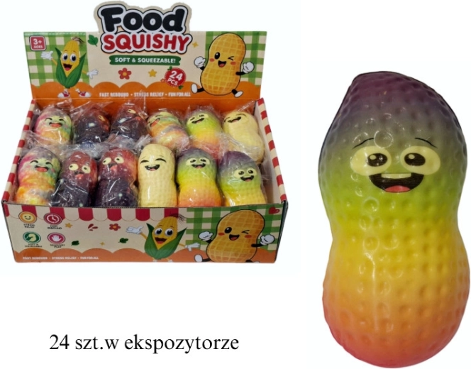 Anti-stress squeeze fidget peanut - 1 piece