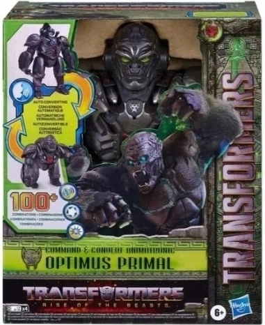 Interactive animatronic Transformers Optimus Primal figure