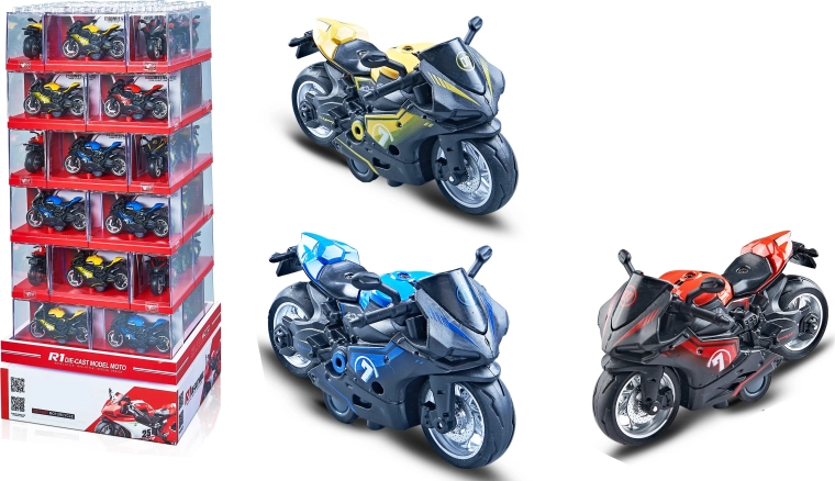 Metalinis motociklo modelis DUCATI 1:16 – 3 variantai