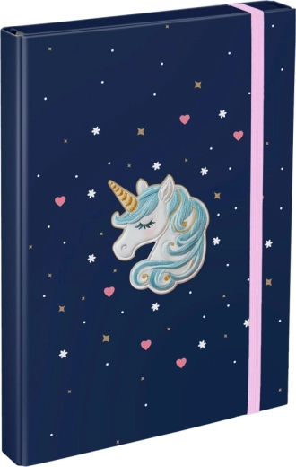 A4 sąsiuvinių aplankai Unicorn Gold BAAGL