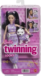 Barbie derančio stiliaus lėlė ir šuniukas su priedais