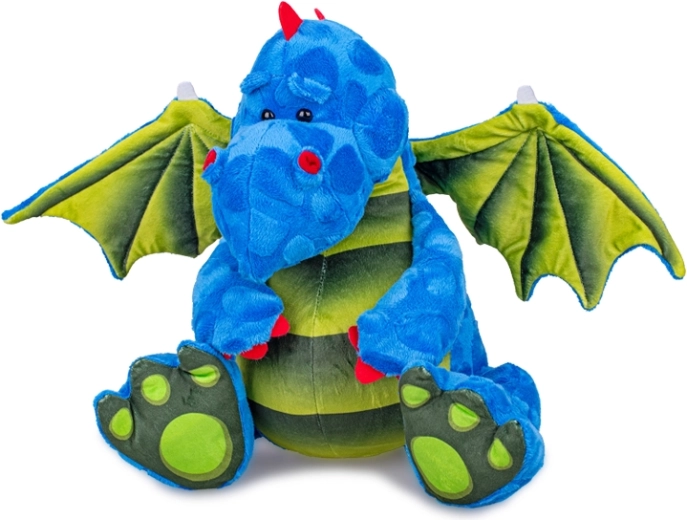 Pliušinis mėlynas drakoniukas 23 cm