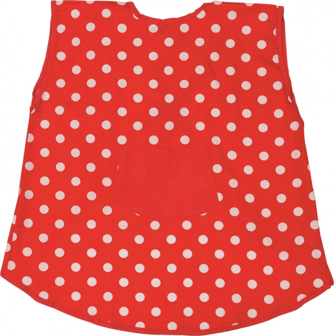 GOKI Children's Apron Red with Polka Dots