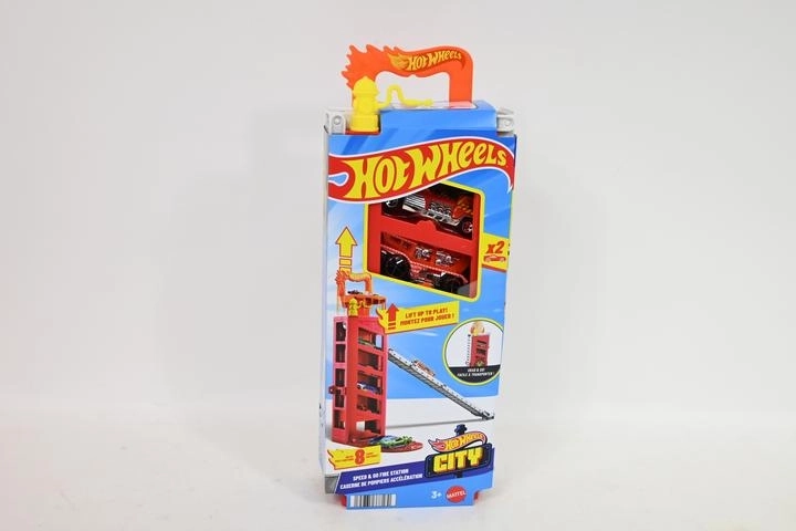 Hot Wheels City lenktyninė gaisrinė stotis