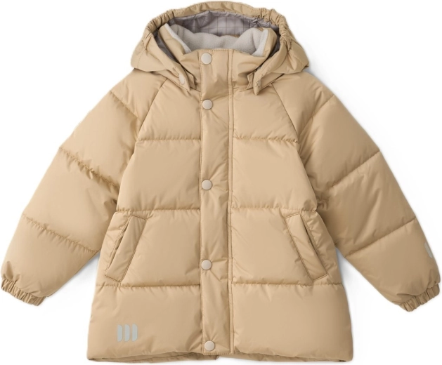 LEOKID Leni Lark Beige quilted winter jacket, size 110