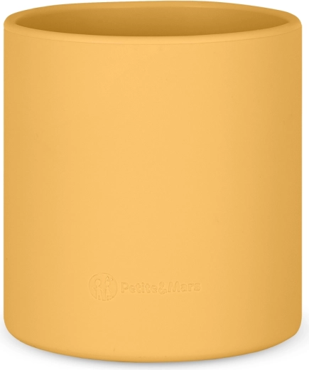 Petite&Mars silikoninis puodelis Take&Match intense ochre 6m+