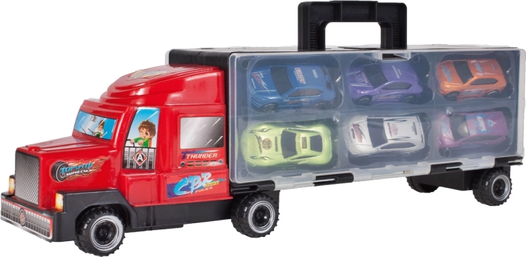 Truck with Metal Toy Cars