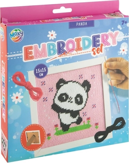 Kryželiu siuvinėjimo rinkinys – panda MOXY