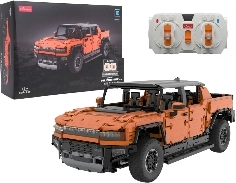 Rastar RC Hummer EV Building Set, 1:10 Scale, Orange