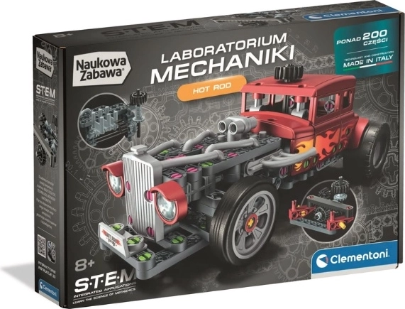 Clementoni Mechanics Lab Hot Rod – STEM construction set