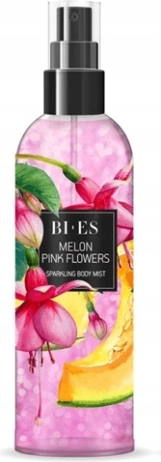 Žėrintis kūno purškiklis BI-ES Melon Pink Flowers 200 ml
