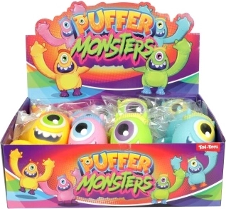 Rubber stress-relief squeeze monster with slime, 11 cm - 1 piece