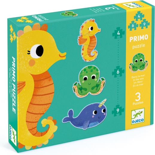 DJECO Under the Sea Puzzle 3 in 1
