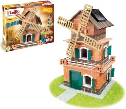 Teifoc Building Kit Mill with Solar Power