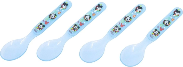 Stor vaikiškų šaukštelių rinkinys Mickey Mouse – 4 vnt.
