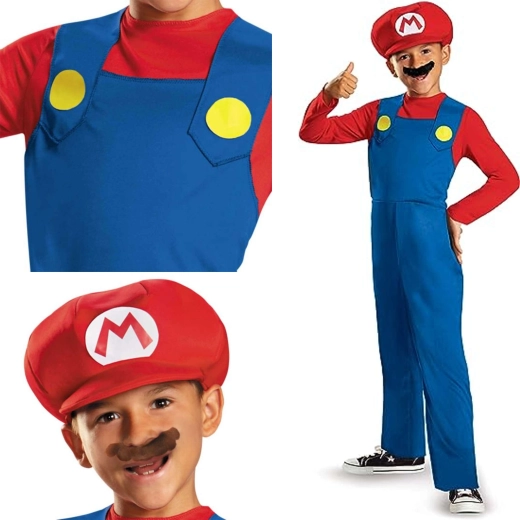Super Mario Children's Costume for Ages 4–6