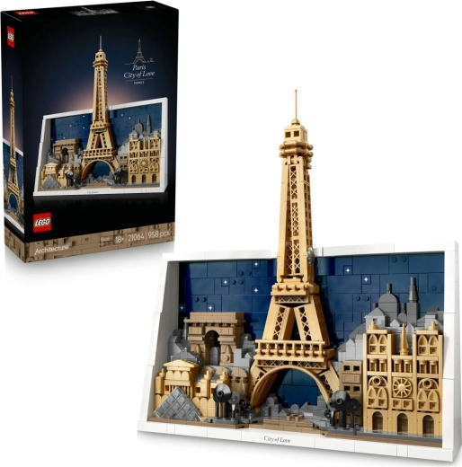 LEGO Architecture Paryžius – meilės miesto konstruktorius suaugusiesiems