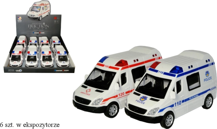Greitosios pagalbos automobilis su šviesa ir garsu – 1 vnt.