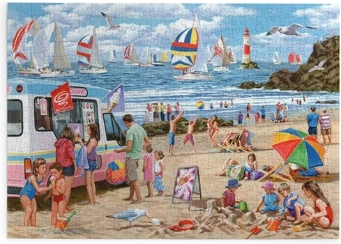 House of Puzzles Boat Race Day Puzzle, 500 Extra-Large Pieces