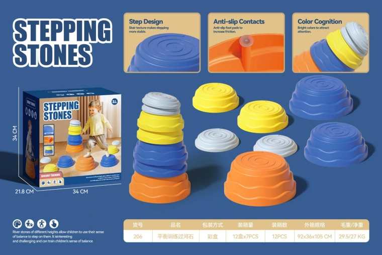 Spalvotų sensorinių platformų rinkinys vaikams