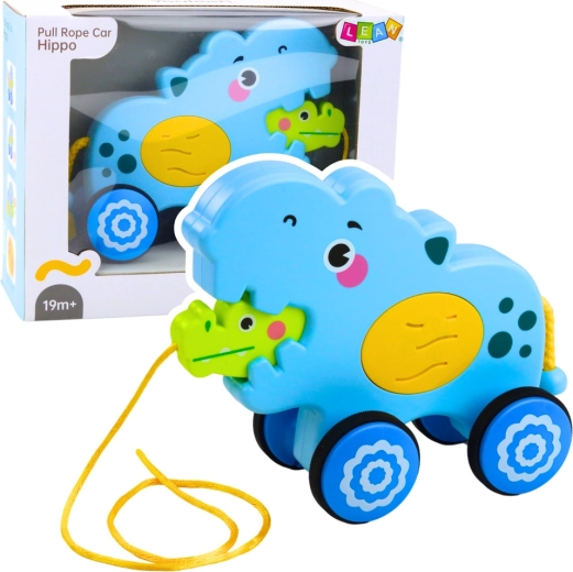 Interactive Hippo on a String with Blue Sound