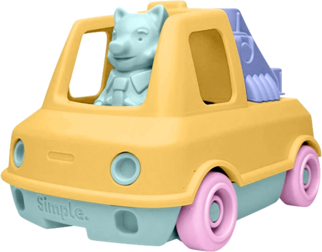 Oranžinis gaisrinės automobilis smėliui ir vandeniui Simple.