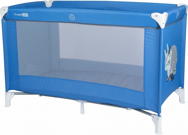 FreeOn Love Travel Cot – Bunny, Blue