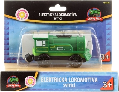 „Vláčky Max“ elektrinis žalias lokomotyvas