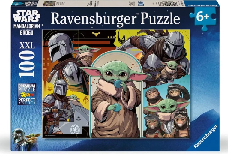 „Ravensburger“ dėlionė „Mandalorietis ir Grogu“, 100 detalių