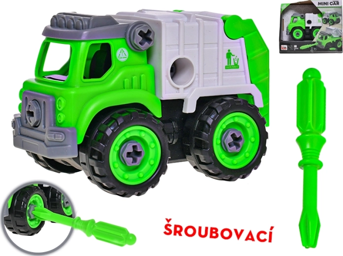Sukamas šiukšliavežio automobilis 12,5 cm