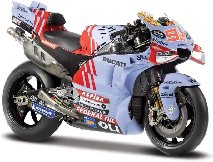 Maisto motociklo modelis Gresini Racing 2024 Marc Marquez 1:18