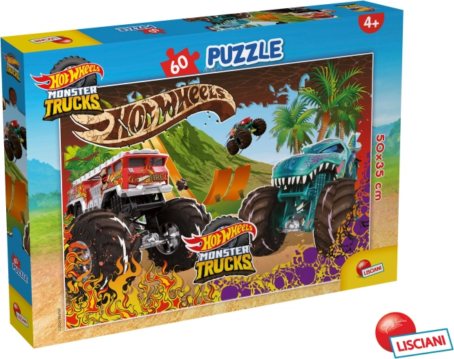 Dėlionė HOT WHEELS 60 dalių 50 × 35 cm