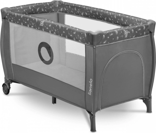Travel Cot LIONELO Stefi Plus – Gray white