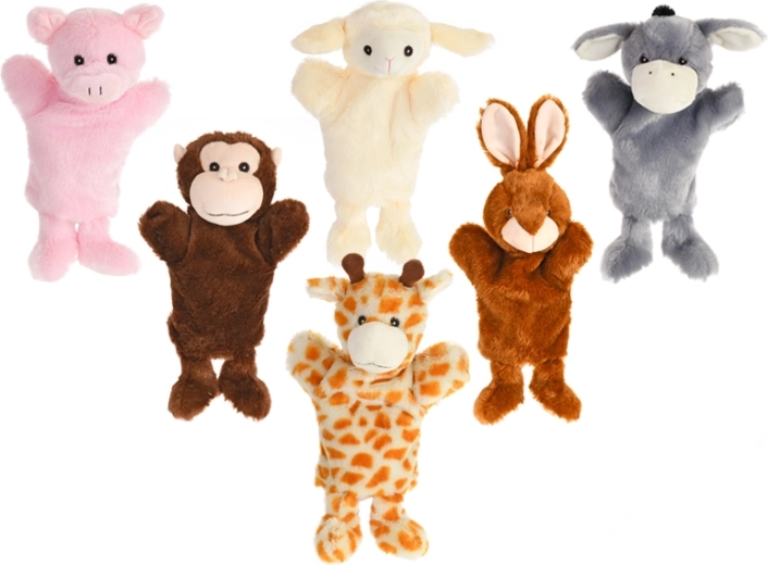 Pliušinis rankinės lėlės gyvūnėlis 25 cm, kelių rūšių