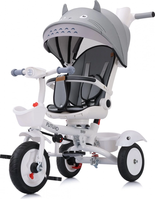 Children's Tricycle with Canopy Futuro 2-in-1 Gray