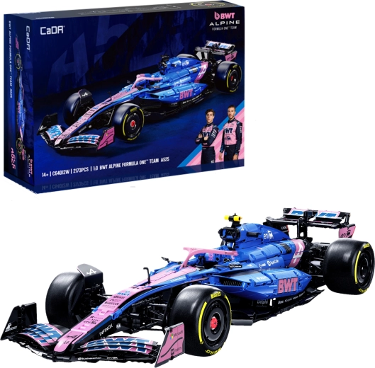 Konstruktorius CaDA BWT ALPINE F1 A525 – lenktyninis vienvietis 1:8, 2173 detalės