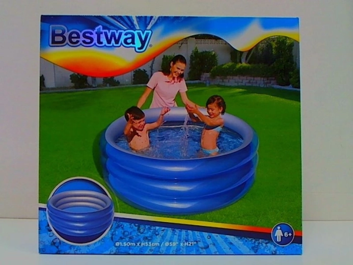 Bestway pripučiamas vaikiškas baseinas Big Metallic 150 × 53 cm