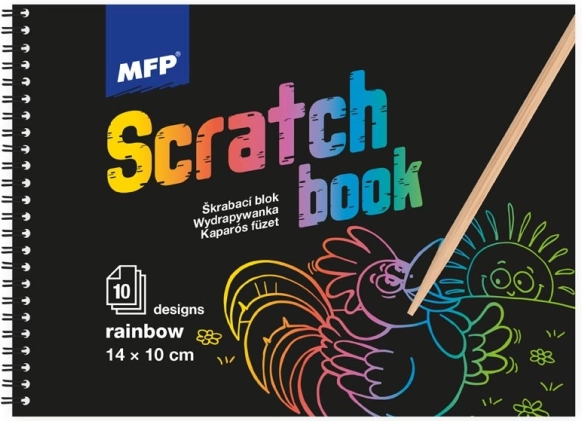 Braižomas paveikslėlių bloknotas 14x10 cm miksas/vaivorykštė