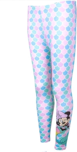 Children's Minnie Mouse leggings with mermaid design